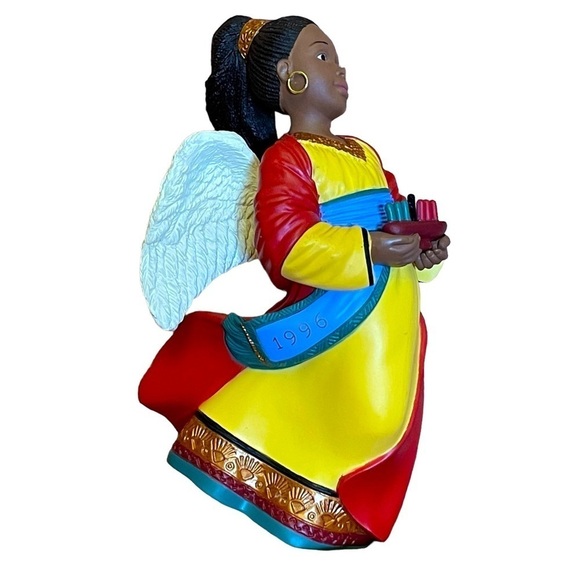 1996 CELEBRATION OF ANGELS Kwanzaa Hallmark Ornament Collectible #2/4 SIGNED - Picture 4 of 9